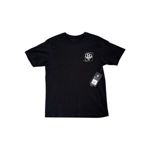 Baseball Lifestyle 101 Boys Black BTS Chalkboard Graphic T-Shirt Youth Large NWT